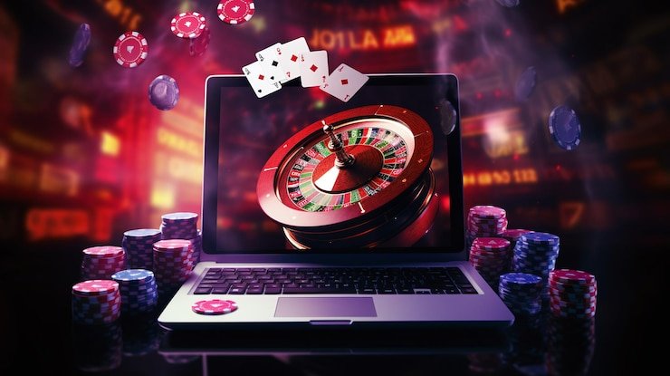 Tampilan studio Live Casino di platform raja4d slot dengan dealer dan kamera multi-sudut